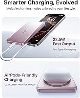 Vista 6 de TORRAS MiniMag Power Bank,Ultra-Slim 10,000mAh Magnetic Wireless Portable Charger, 22.5W Fast Charging iPhone Air MagSafe Battery Pack Designed for