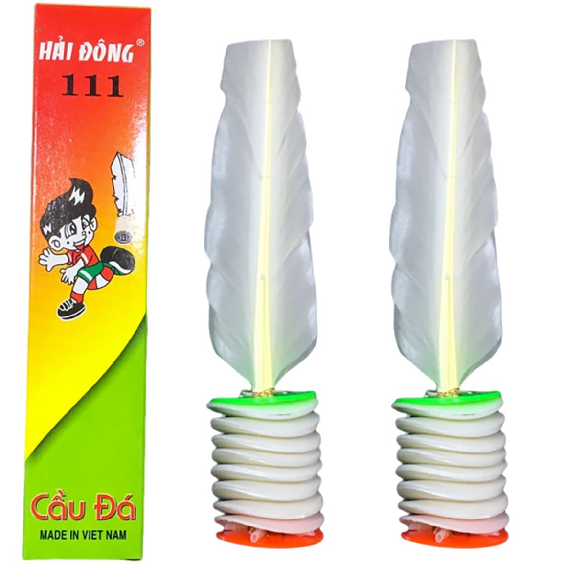 CHAANG Jianzi Shuttlecock Kick Da CAU Shuttlecock Colorful Vietnamese Jianzi Shuttlecock Feather Foot for Improving Leg Muscle Strength and Body Flexibility Sports Indoor Outdoor