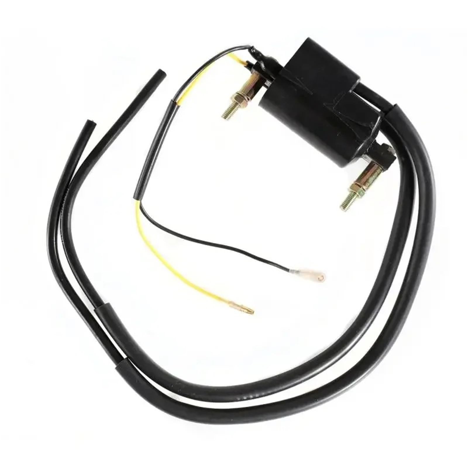 Genérico para Suzuki GS550 GS750 GS850 GS1000 / 2 Bobinas De Doble Salida + 4 Ohmios con Tapas Bujías Juego Encendido 33410-45012 Bobina Encendido para Motocicleta