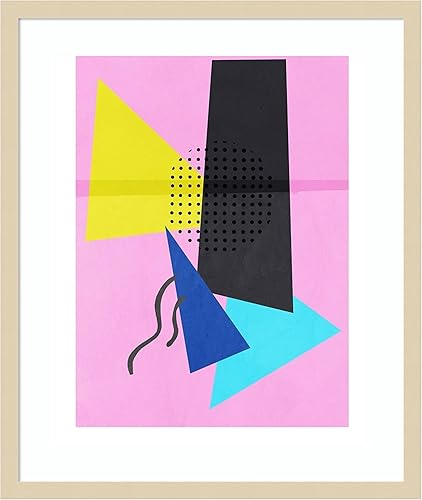 Miniatura 9 de Amanti Art Framed Wall Art Print 25x21 Retro Sound by PI Studio, Abstract Wall Art, Modern Contemporary Decor, Medium Poster Painting Artwork for