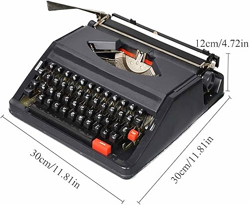 Miniatura 5 de Máquina de escribir manual retro antigua, máquina de escribir manual portátil tradicional, máquina de escribir vintage para un flujo nostálgico