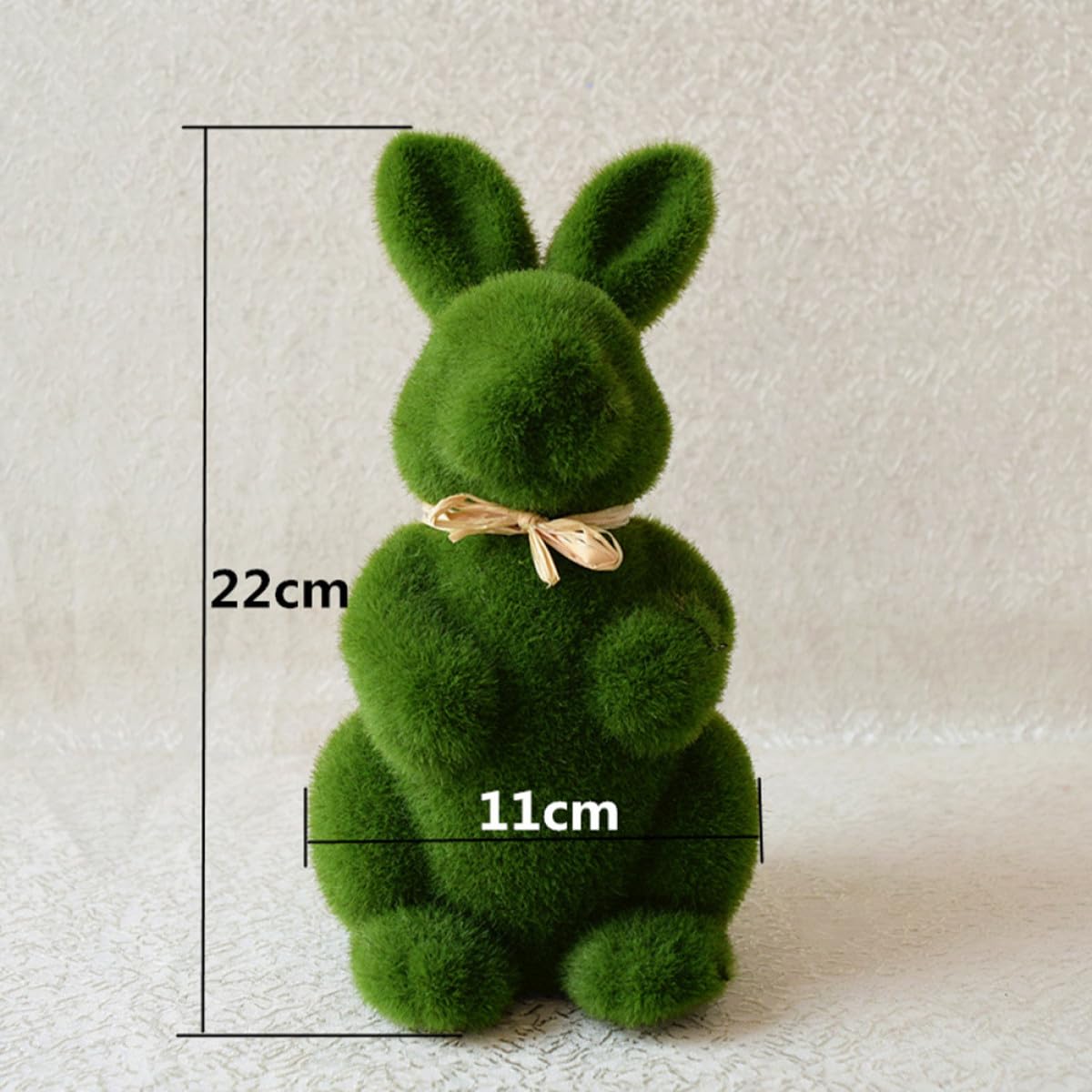 8 Stück Osterhasen Ornamente aus Schaumstoff in Grüner Farbe Hasenförmige Dekoration als Tischornament und Foto Requisite für Niedliche Heimdekoration zu Ostern