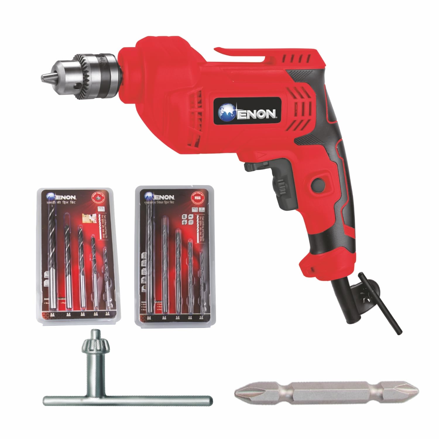 ENON Electric Drill Machine 650W, 10mm Chuck, 3300RPM, Forward/Reverse function, Powerful Machine for Wood, Metal,Heavy Duty, Drilling Machine with Multiple Drill Bits- 6 Months Warranty (XE-1001) (B0CHS2P8RN) Amazon Price History, Amazon Price Tracker