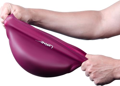 Miniatura 7 de Gorras de natación 3D  Gorra de natación con protección para los oídos para mujeres y hombres  Silicona, impermeable  Se adapta a cabello largo y