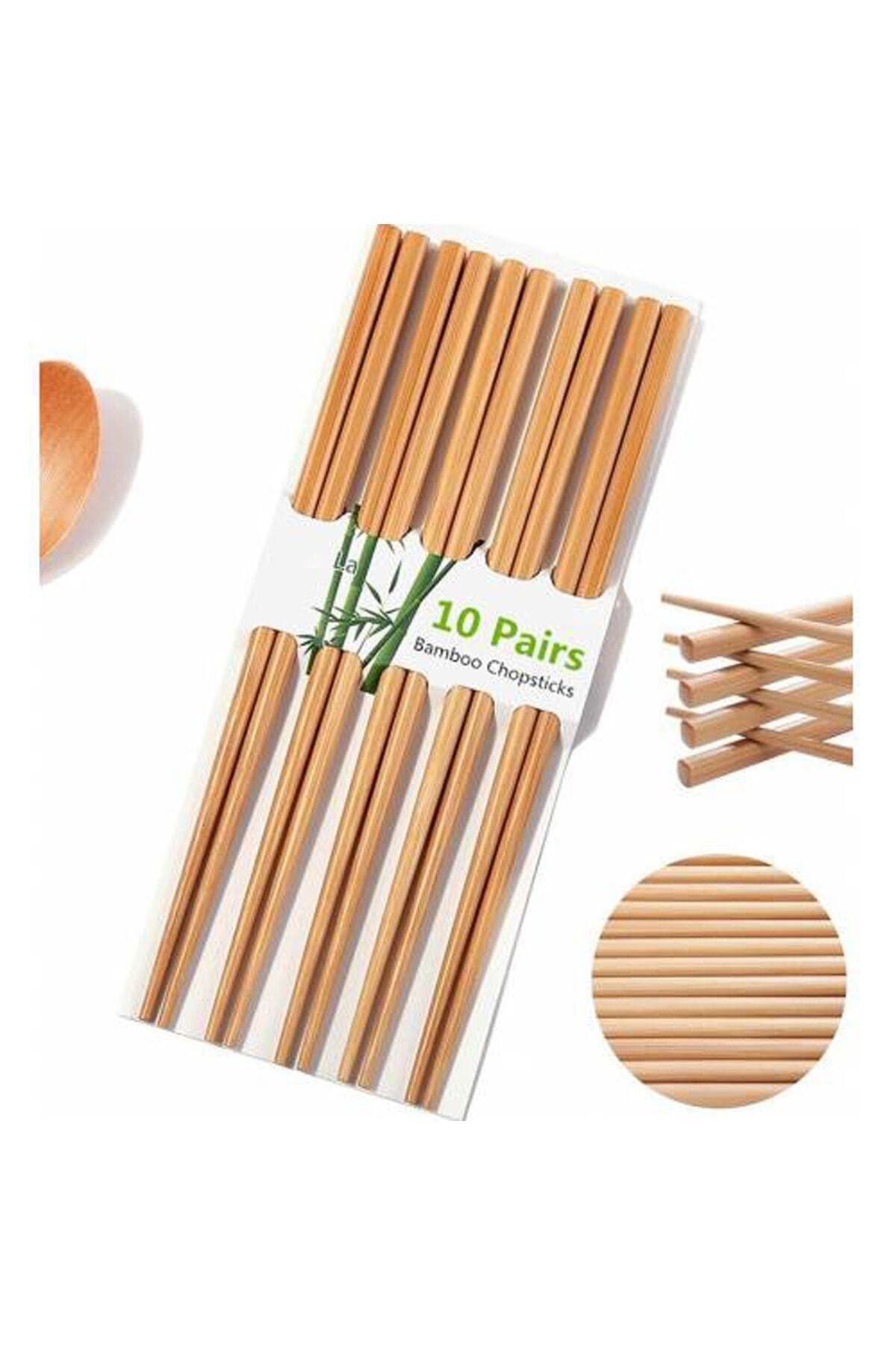Mobee 10 Çift Chopsticks Çin Çubuğu
