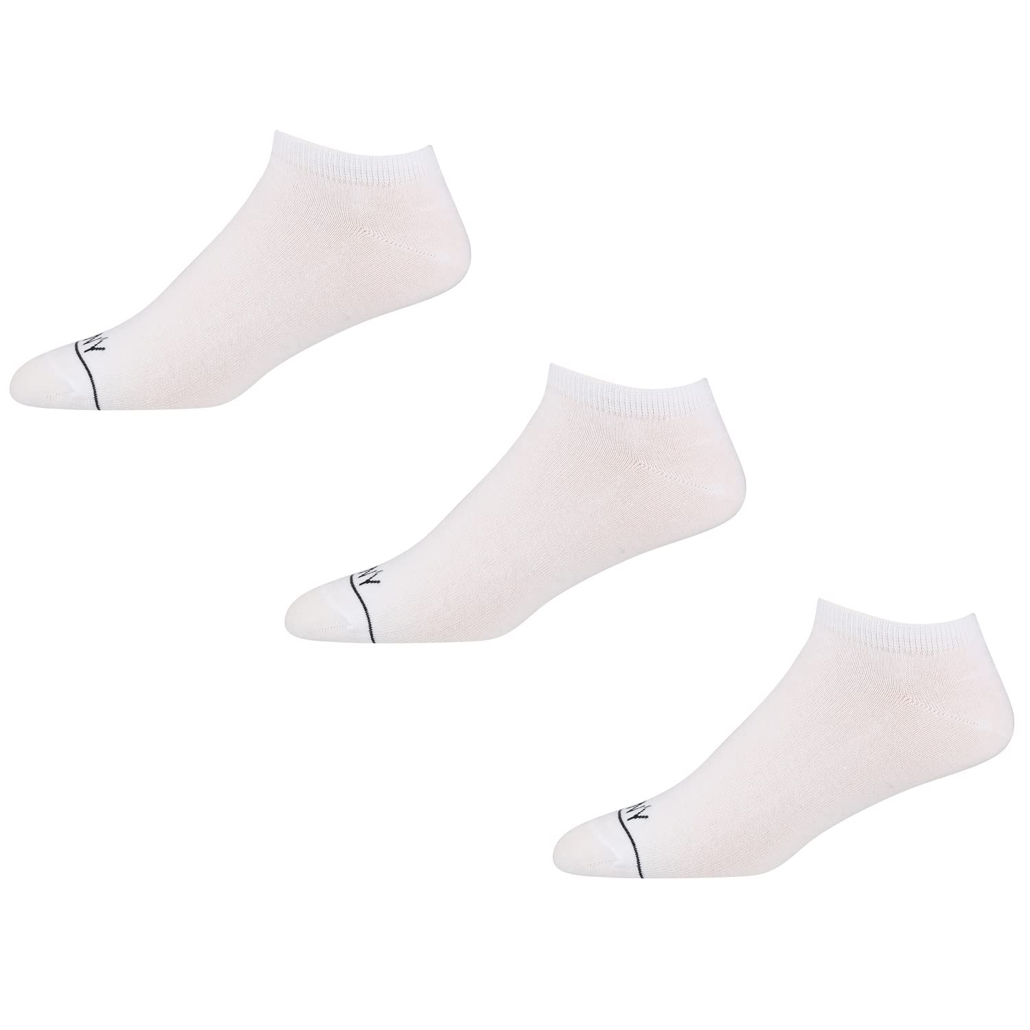 DKNY Jefferson Mens Ankle Socks: Pack of 3 Pairs | Comfortable & Breathable Cotton | Everyday Trainer Socks for Men | Multipack Trainer Socks | Shoe Size 7-11 UK