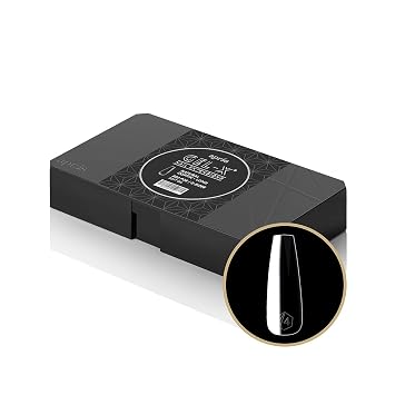 Apres Gel-X Natural Coffin Long Tip Box | 500pc Gel-X Tips, 11 Sizes 00-9, Premium Quality