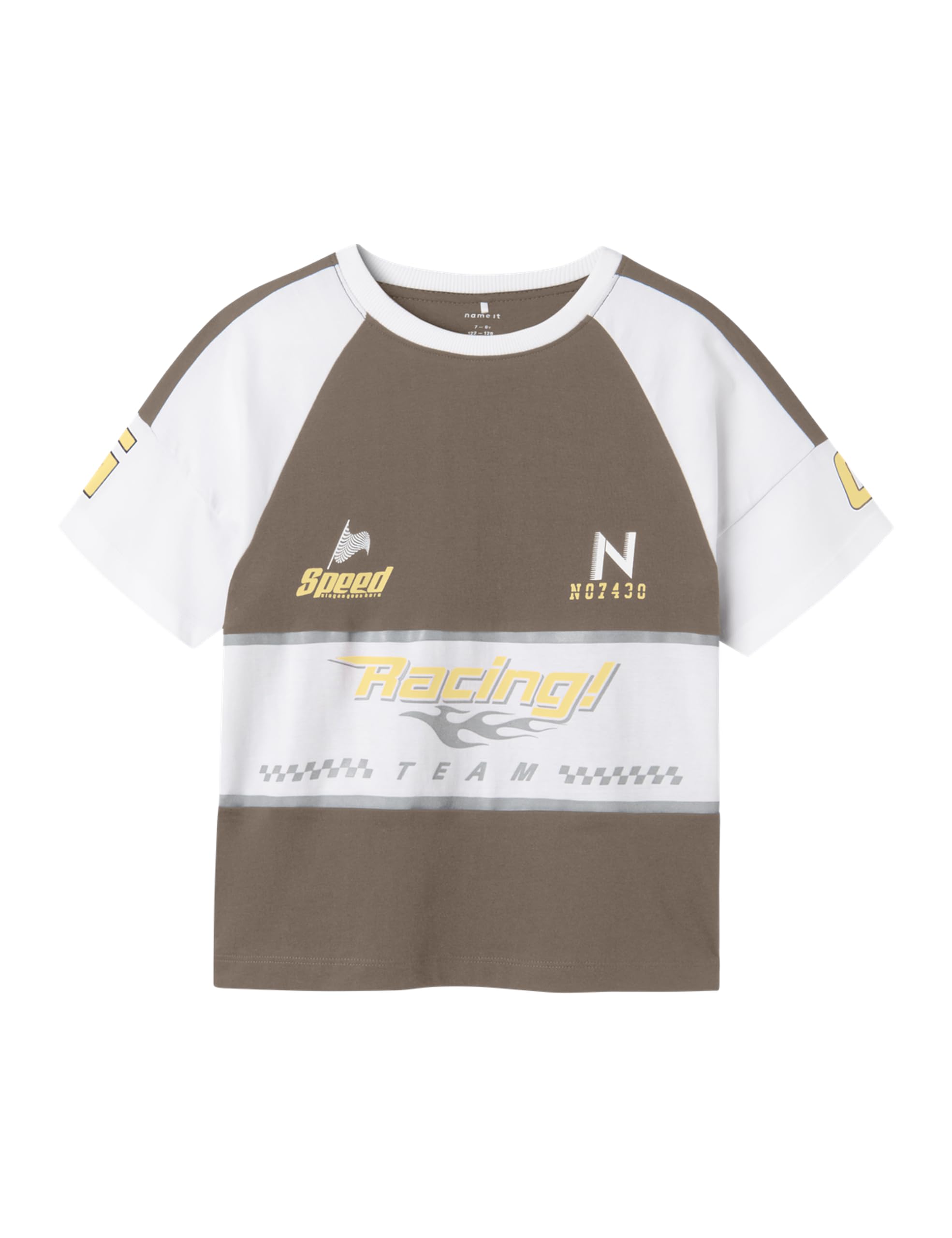 NAME IT Boy T-Shirt Organic Cotton 134-140 Walnut