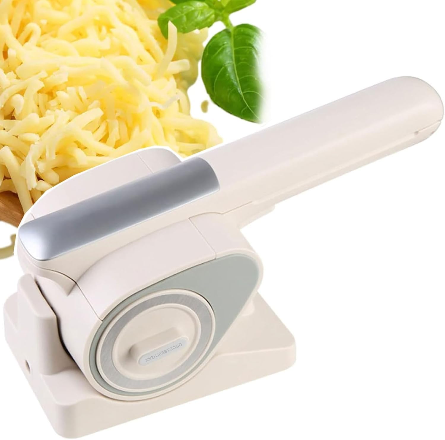 Wiederaufladbare Kabellose Elektrische Käsereibe, Automatischer Rotationsschneider mit 3 Trommeln für Käse, Nüsse, Schokolade, Küchenhelfer