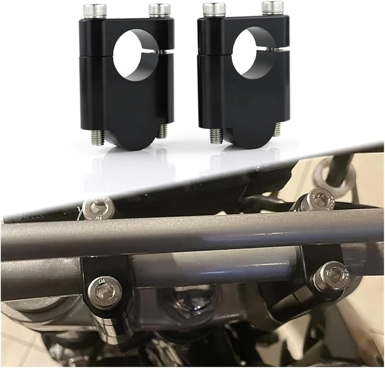 Clamp Handle Bar Riser For HON&D&A XR 150L XRV 650 Dax 125 NT 700 V Motorcycle Accessories Handlebar Clamps Mount Risers.