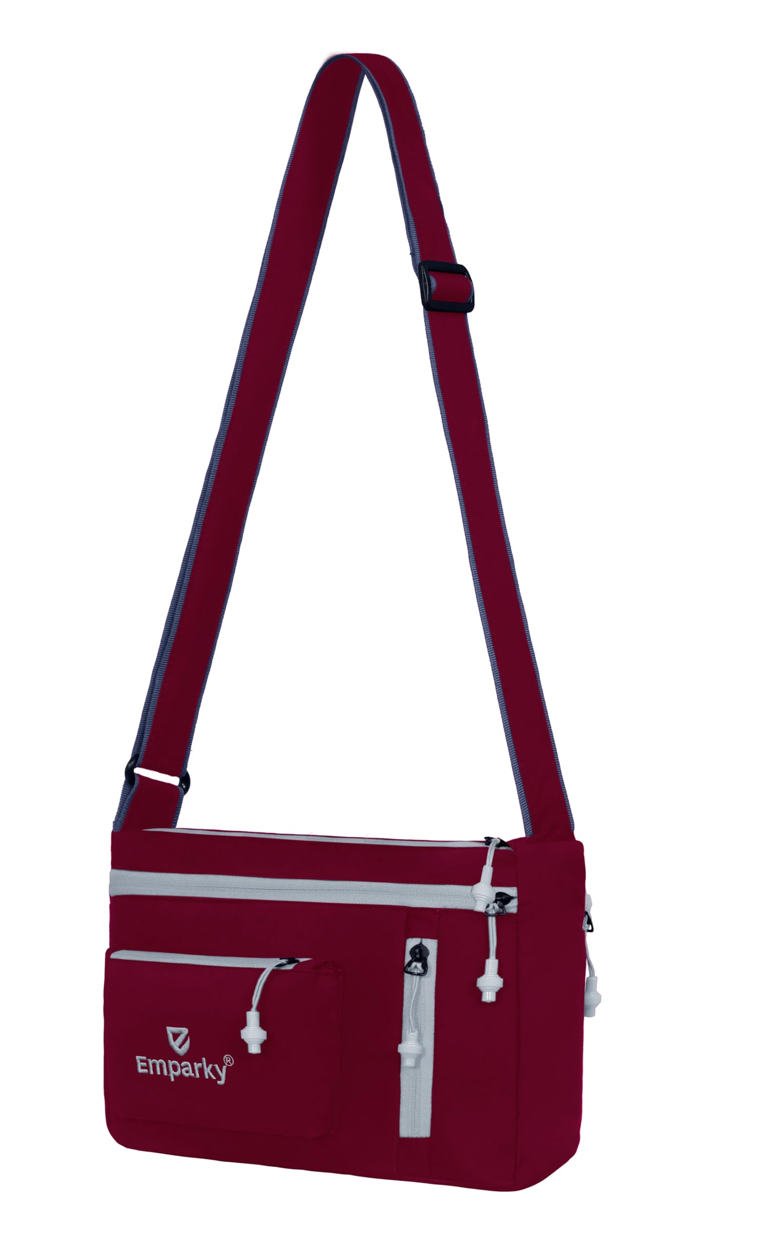 Sling Bag for Women | Lightweight Polyester Crossbody Purse with 5 Pockets & Zipper Closure | Small Crescent Shoulder Handbag with Adjustable Strap for Travel & Daily Use-image-43