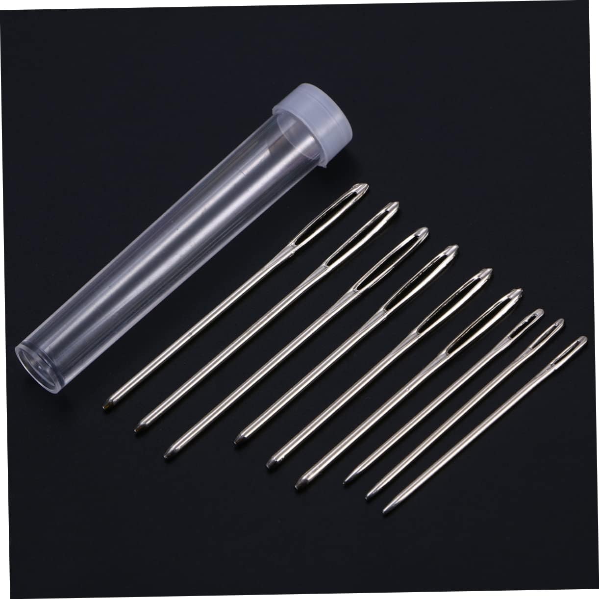 Gogogmee 9pcs Large Eye Sewing Needles Blunt Tip for Knitting Cross Stitch Projects