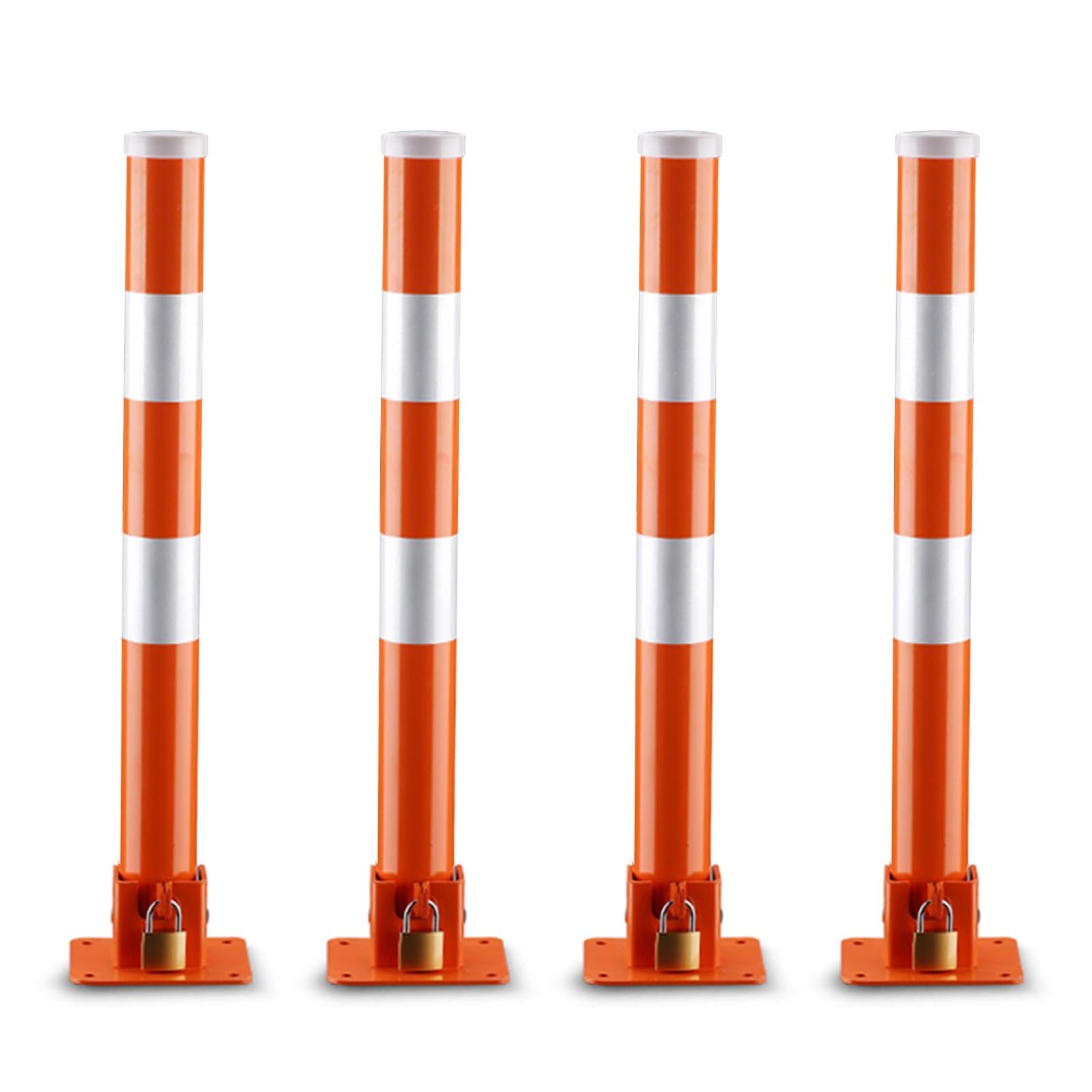Borne de stationnement pliable en acier durable pour parking