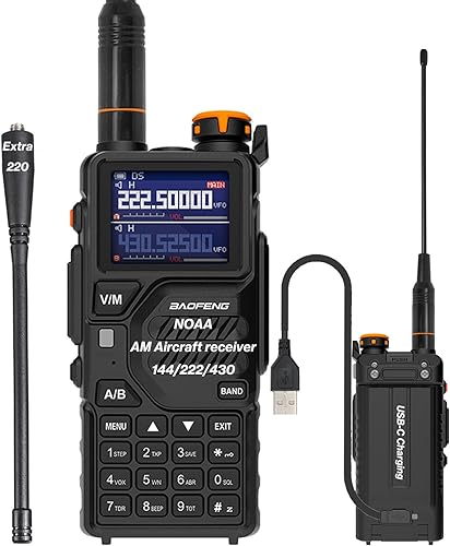 BAOFENG K5PLUS - Radio jamĂłn de tres bandas de largo alcance, Walkie Talkies, radio bidireccional de alta potencia con botĂłn buscador de frecuencia BAOFENG K5PLUS - Radio jamĂłn de tres bandas de largo alcance, Walkie Talkies, radio bidireccional de alta potencia con botĂłn buscador de frecuencia
