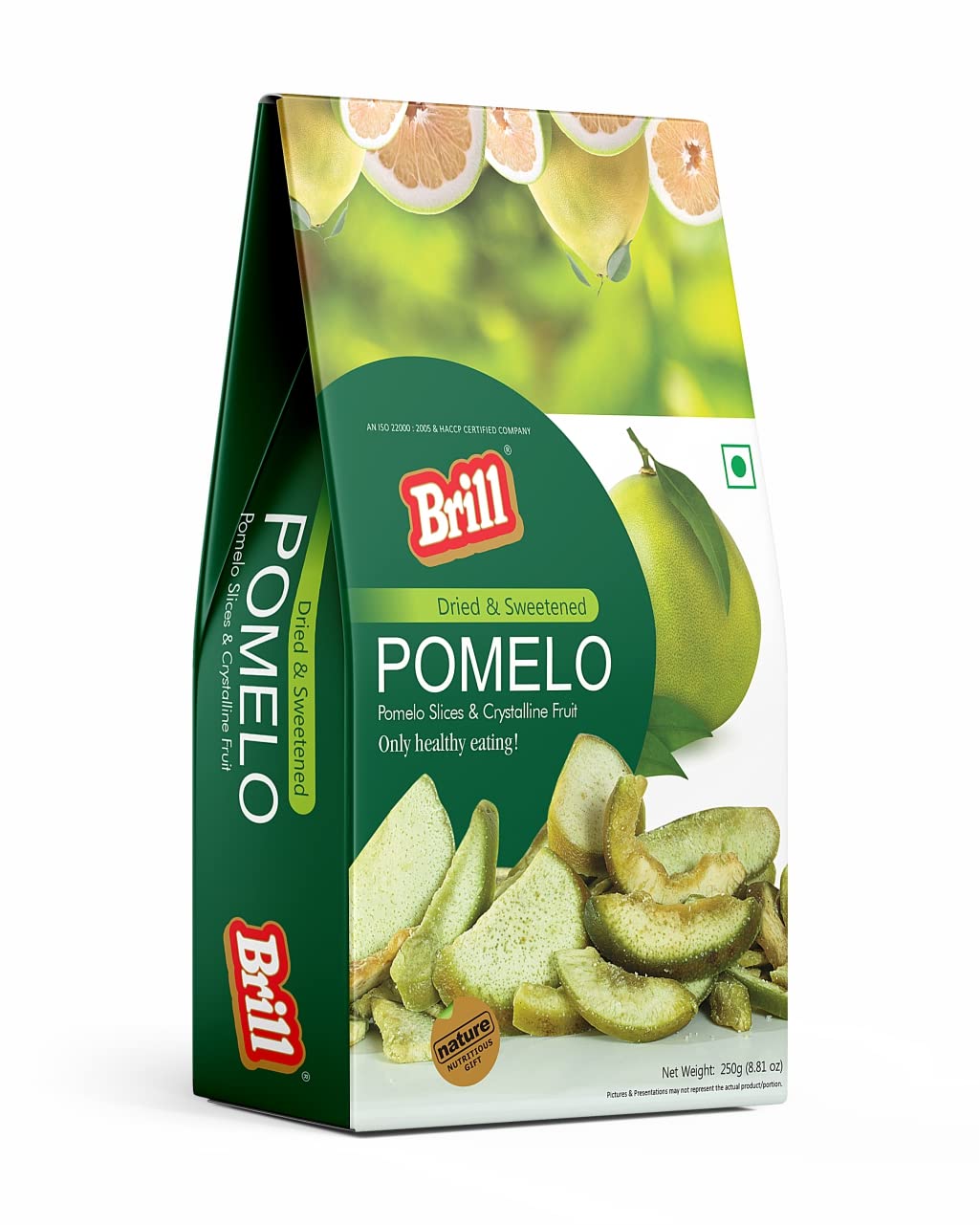 Brill Dried & Sweetened Pomelo 250g | Dry Fruits - Dried Pomelo Naturally Sweet | Fresh Healthy Snacks (Gluten Free, Vegan & Non GMO) | Healthy Dry Fruits (B0BHT7TZBR) Amazon Price History, Amazon Price Tracker
