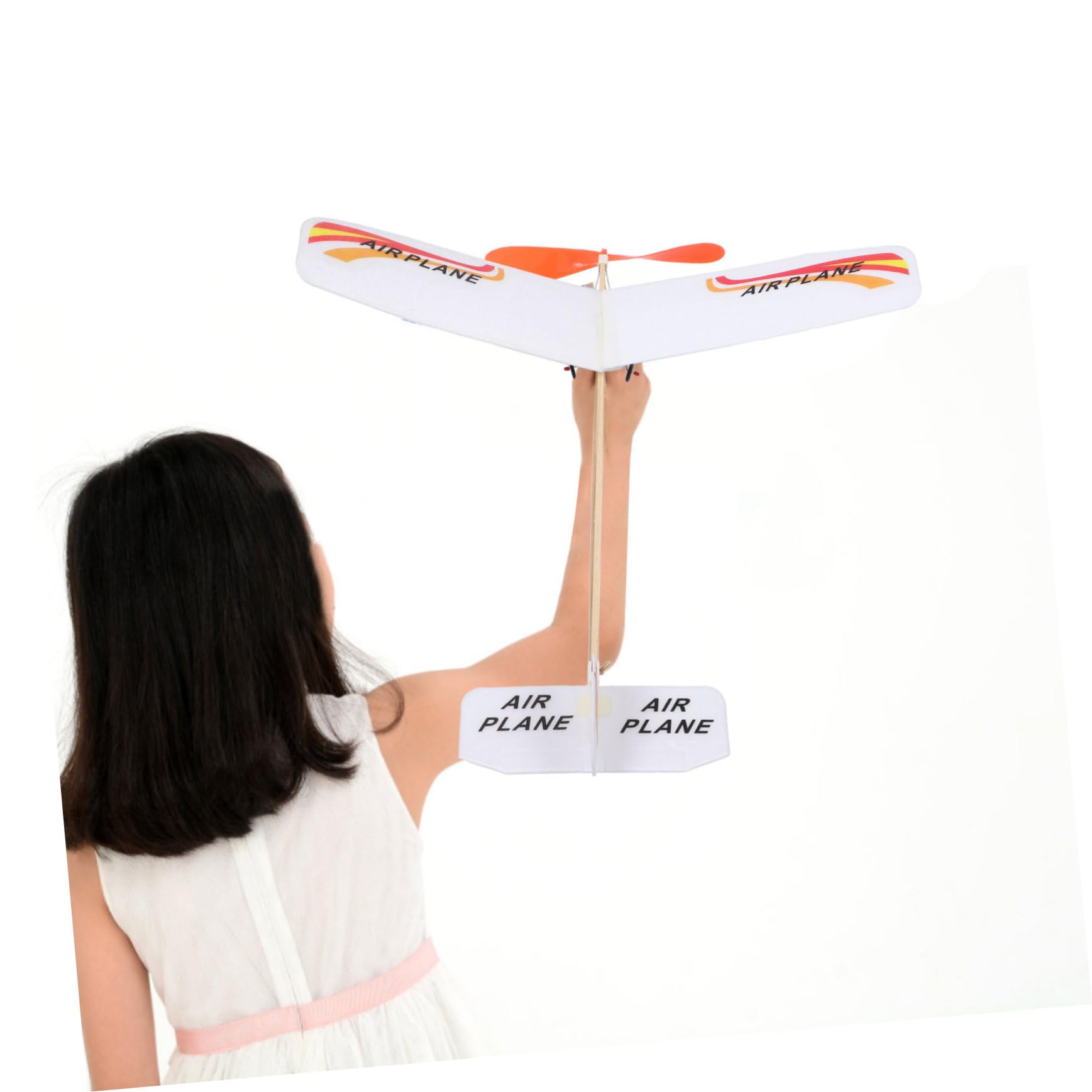 FUNOMOCYA DIY Gummiband Flugzeug – Leicht Zu Bauen, Ohne Batterie, Für Drinnen & Draußen