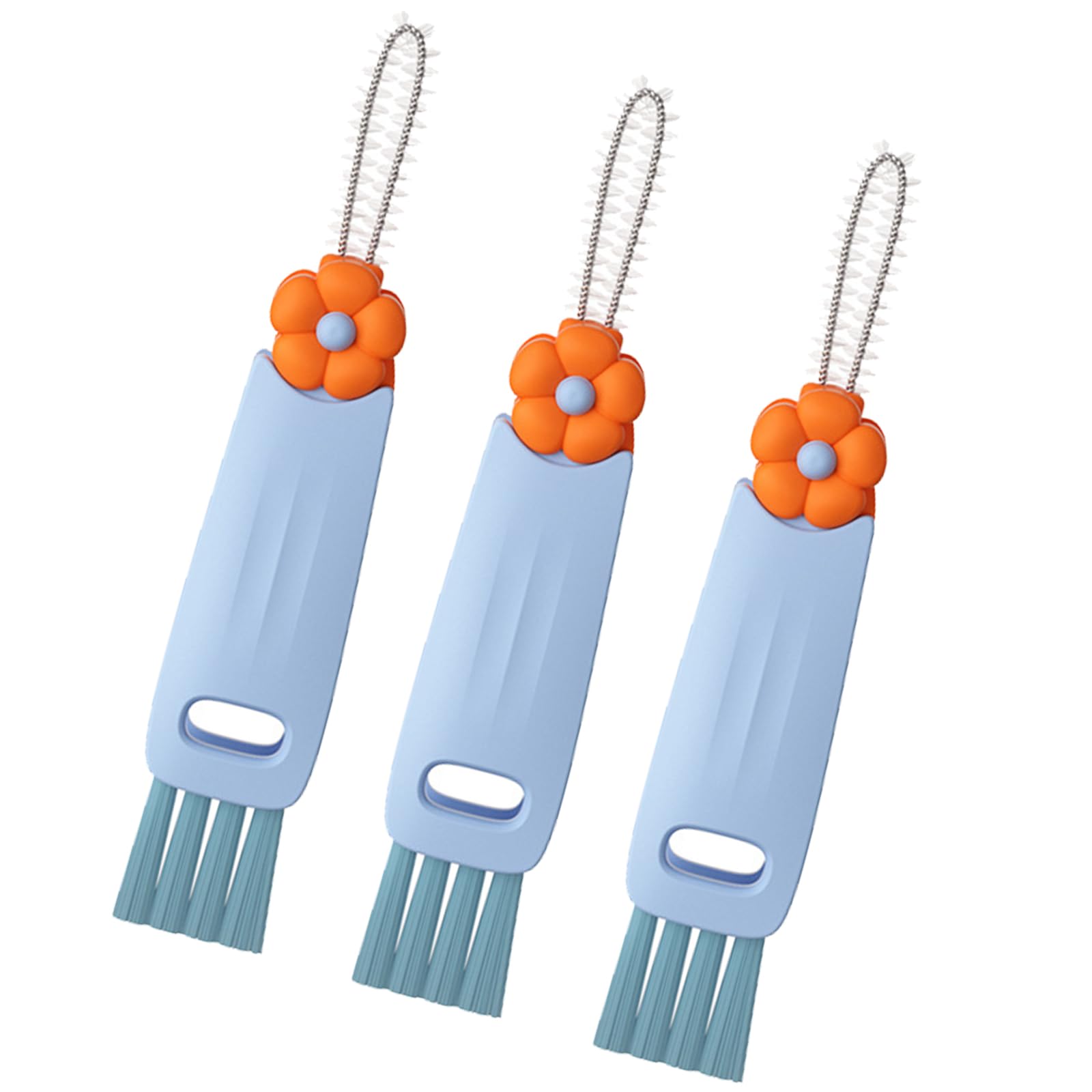 Elnwnnkc Cup Lid Scrubber, Dense Bristle Brush for Stubborn Dishwasher Safe Tool for Home Kitchen Use Portable Lid Cleaning Brush