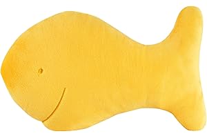 TAKING Fish Chicken Nugget Plush, 13-Inch Realistic Goldfish Cracker Pillow