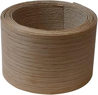 Pre-glued White Oak Wood Veneer Edge Banding Tape,3 in X 13 ft Iron-On Edging Roll with Self Hot Melt Adhesive,Flexible for Plywood,Furniture,Door Frame,Cabinet Repair