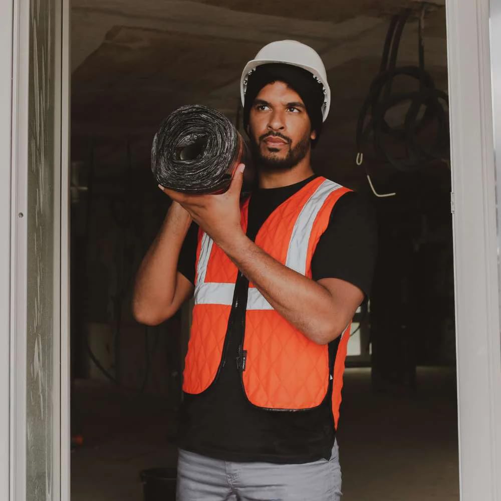 G-HEAT Gilet Rafraîchissant Réfléchissant – Effet Fraîcheur, Bandes Réfléchissantes, Idéal Travail en Extérieur