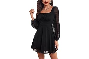 Trendy Polka Dot Swiss Dot Mini Dress for Chic Teens