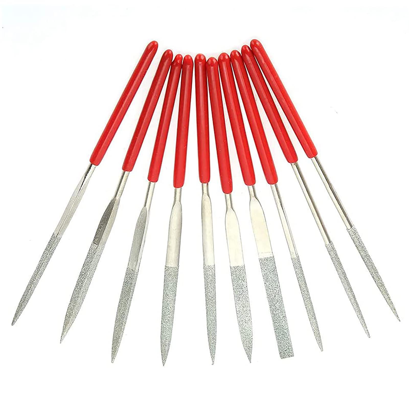 Set Di 5 Lime Diamantate Per Legno E Metallo - Mini Lime Con Manico Antiscivolo