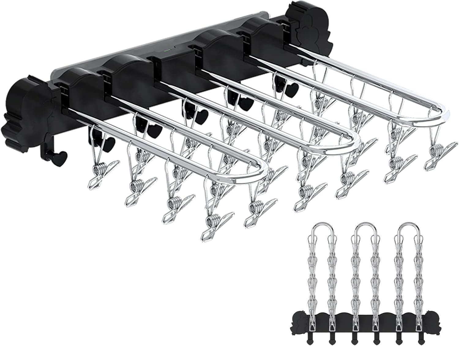 aisir Foldable Sock Dryer Clothes Drying Rack with 24pcs Laundry Pegs