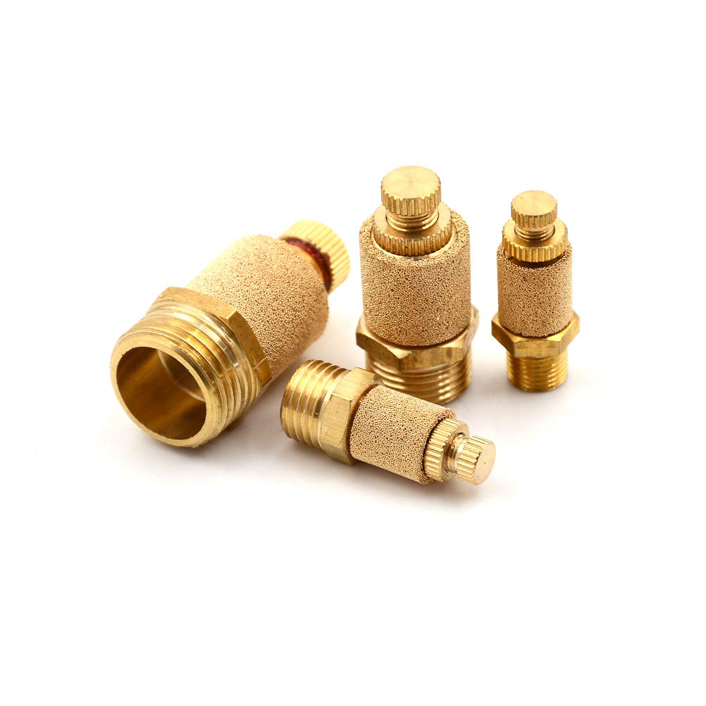 Silenziatore di scarico in bronzo sinterizzato filettatura maschio 1/8″ per cilindri valvole