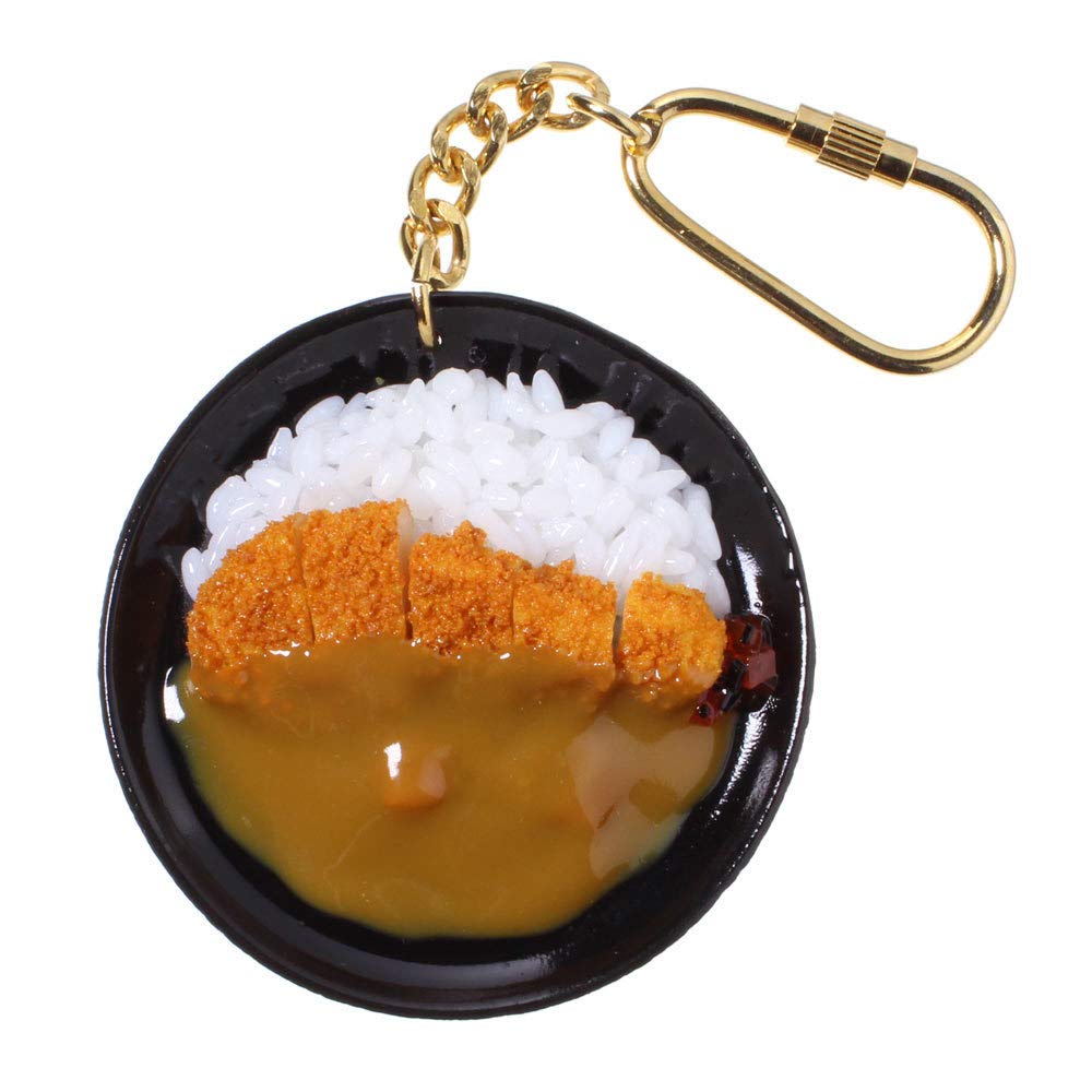Amazon.co.jp: 食品サンプル屋さんのキーホルダー（カツカレー）【食品