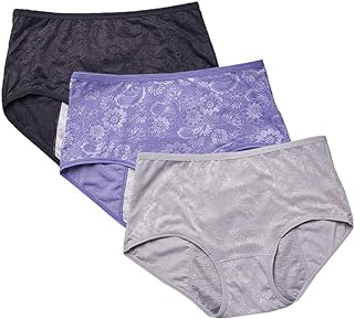 Sponsored Ad - YOYI FASHION Women Menstrual Period Briefs Jacquard Easy Clean Panties US Size XXS-5XL/12