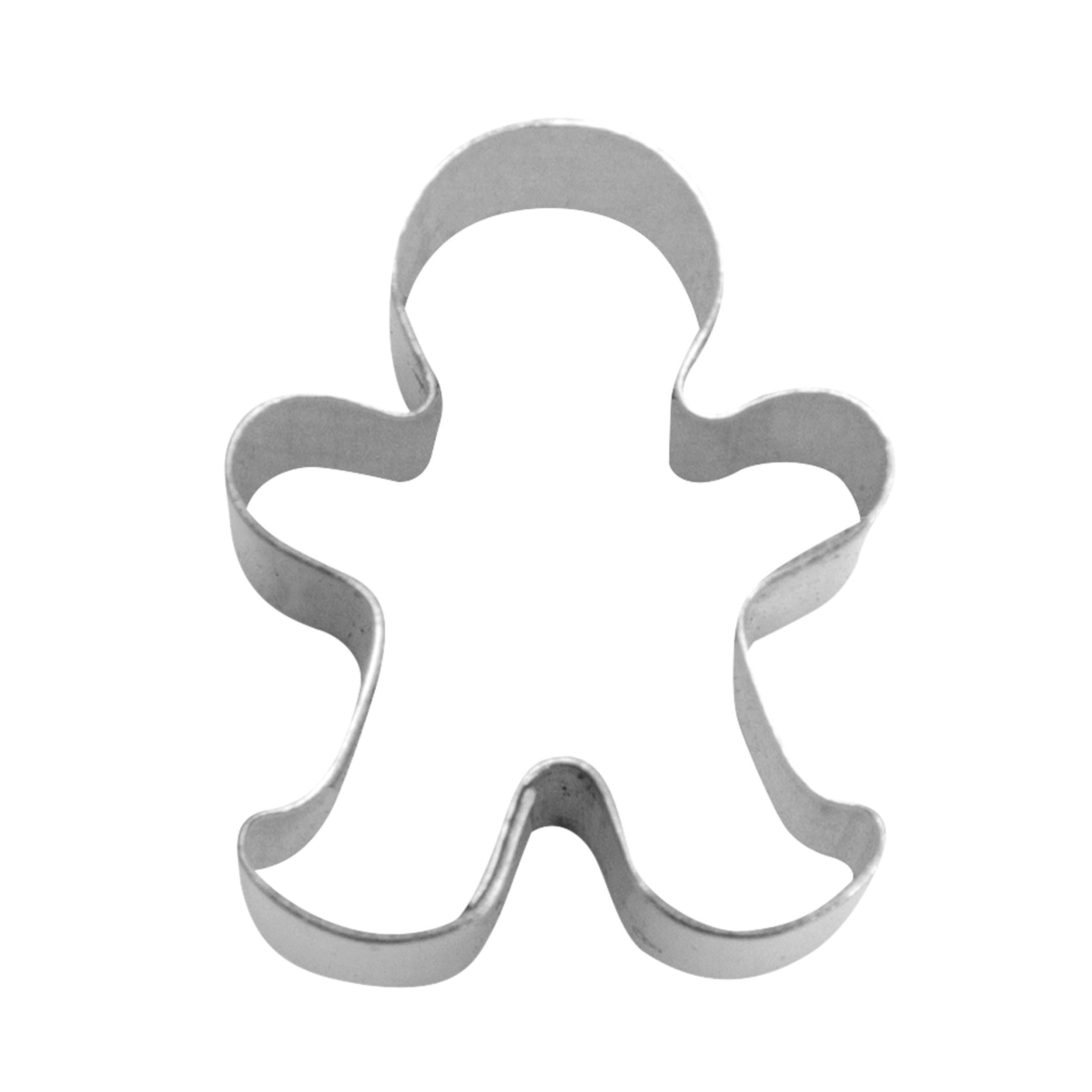 Staedter Mini Gingerbread Man Cookie Cutter, Stainless Steel, Silver, 1.5 x 30 x 30 cm