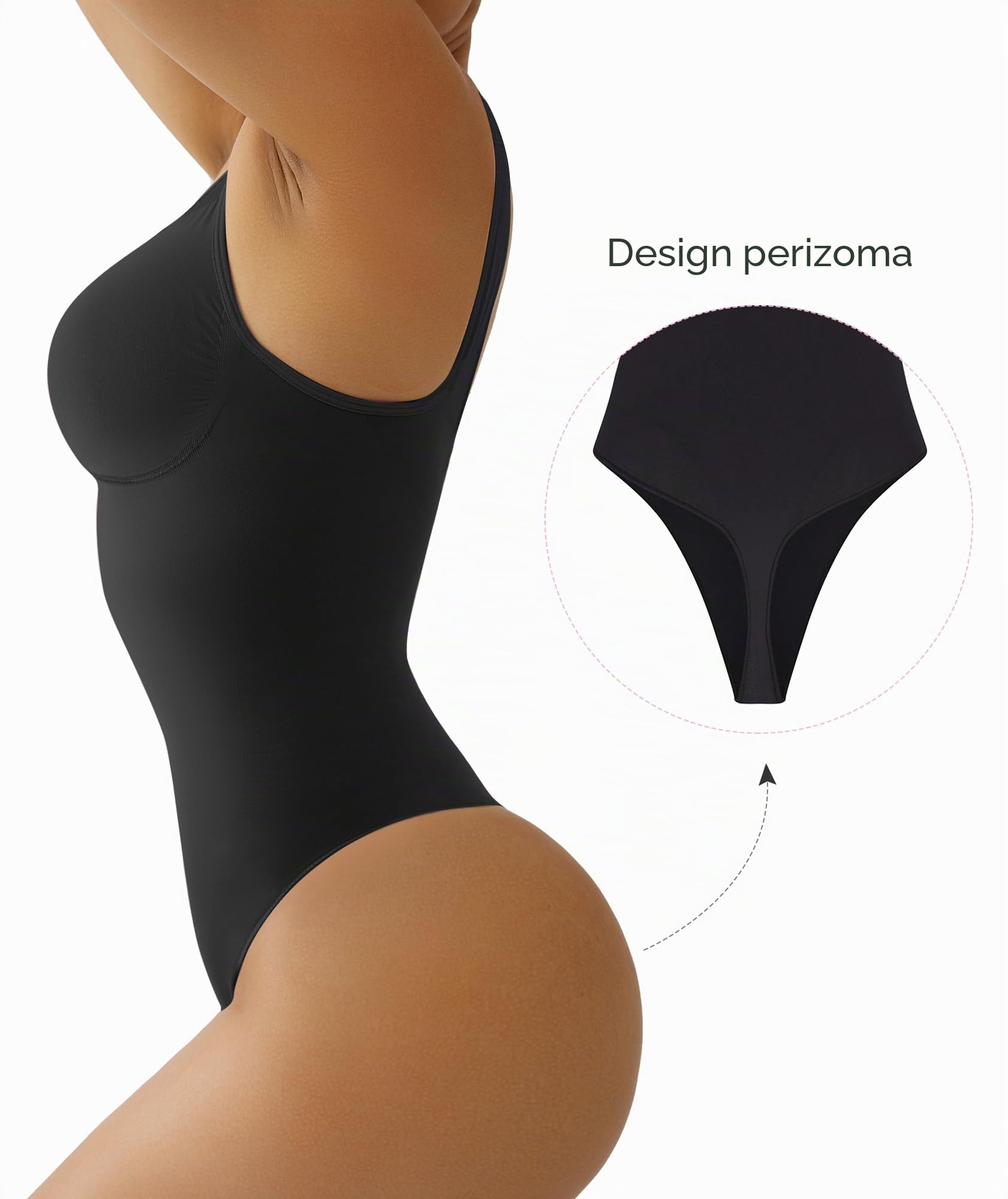 SHAPERX Donna Body Contenitivo Modellante Bodysuit Shapewear Intimo Guaina Snellente Shaper Shaping Figura Canotta