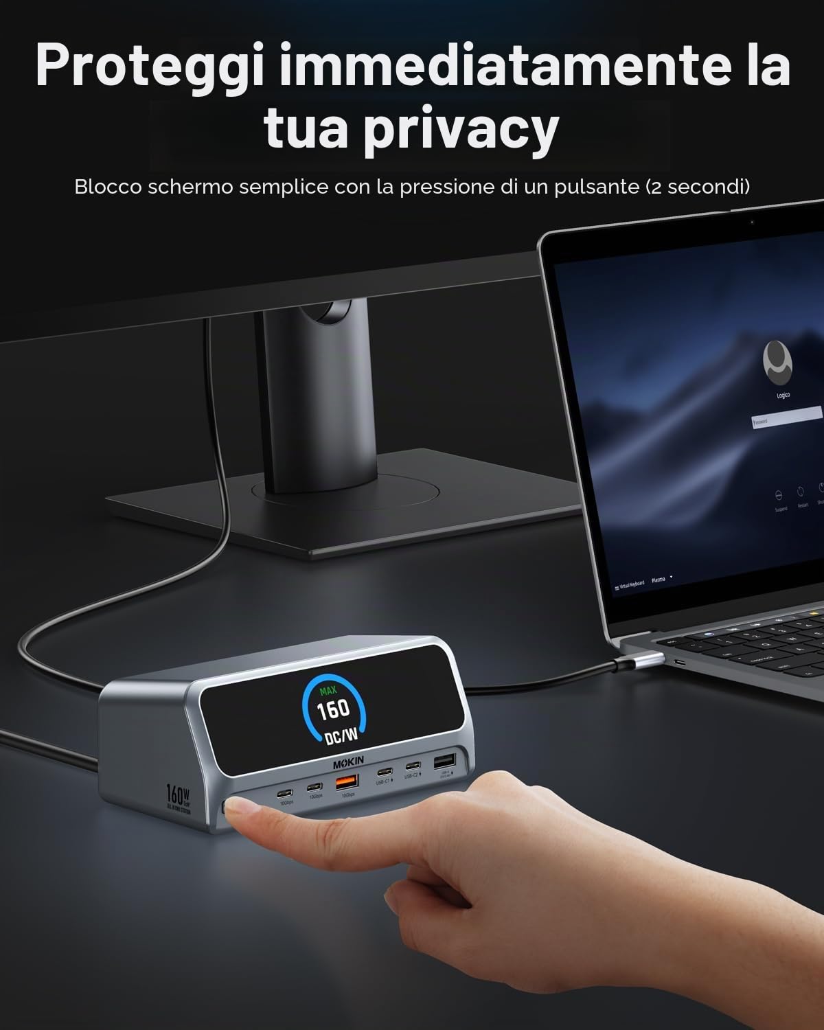 Docking Station Adattatore USB C
