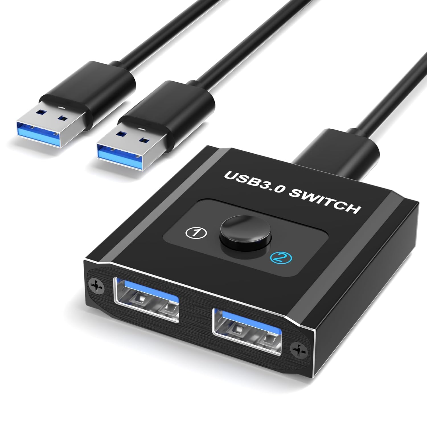 USB Switch, Bi-Directional USB Switch 1 in 2 Out/2 in 1 Out, USB Switcher 2 Computers Sharing Devices Like for Printer, Keyboard, Scanner, Mouse, USB KVM Switch Compatible with Mac/Win/Linux-image-48