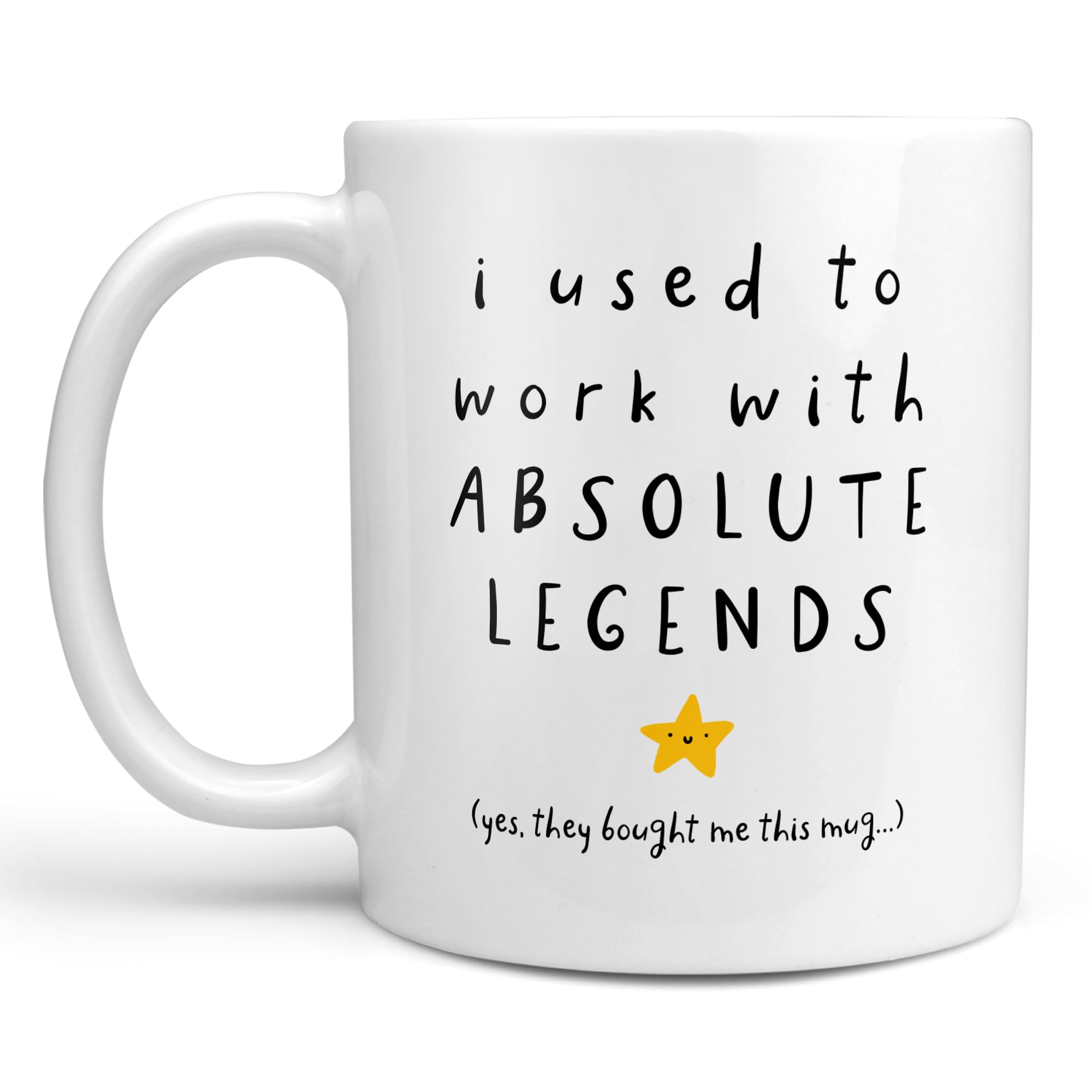 Arrow Gift Co I Used to Work with Absolute Legends Personalised Mug, New Job, Colleague, Departing, Funny, Gift for Colleague