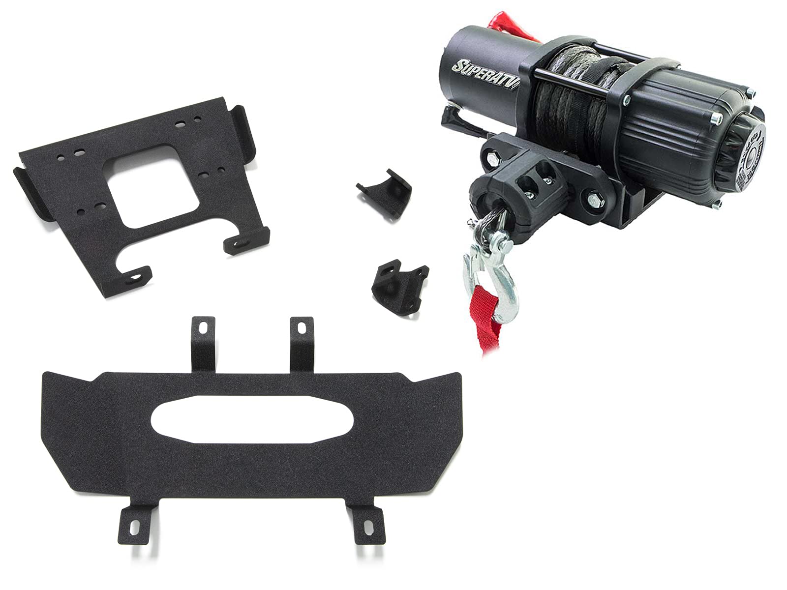 Buy SuperATV 3500 LB Winch with Heavy Duty Winch ing Plate for 2021