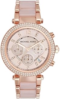 - Michael Kors Analog Rose Dial Women's Watch-MK5896