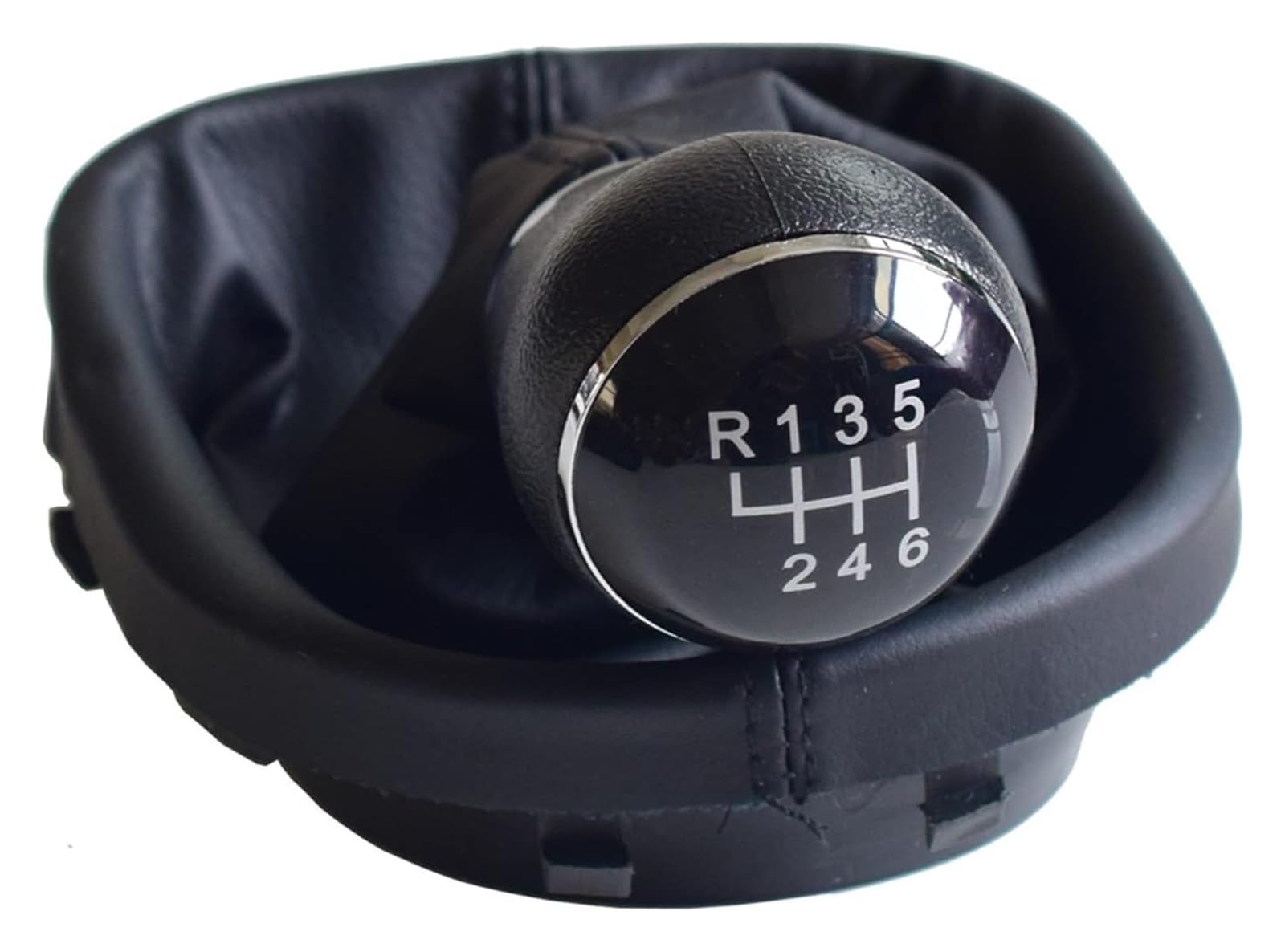 Gxsai Black-6 Speed Car Gear Lever For Vw For Caddy 2 Ii Mk2 For Touran 5 6 Speed Car Gear Shift Knob Lever Gaitor Boot Cover