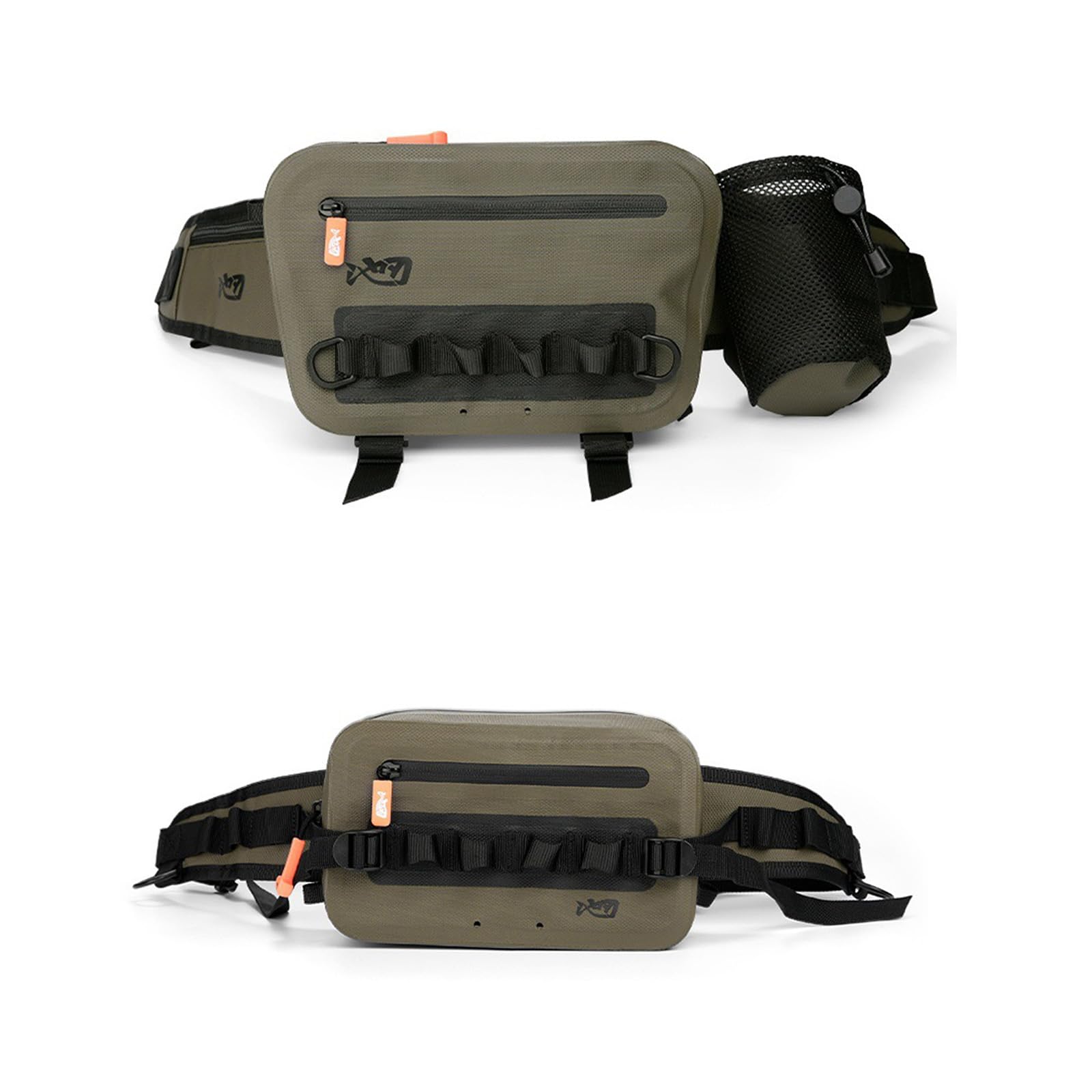 Bolsa de pesca de gran capacidad, impermeable, con cintura cruzada, para exteriores, de un solo hombro, señuelos y aparejos, multicolor, S