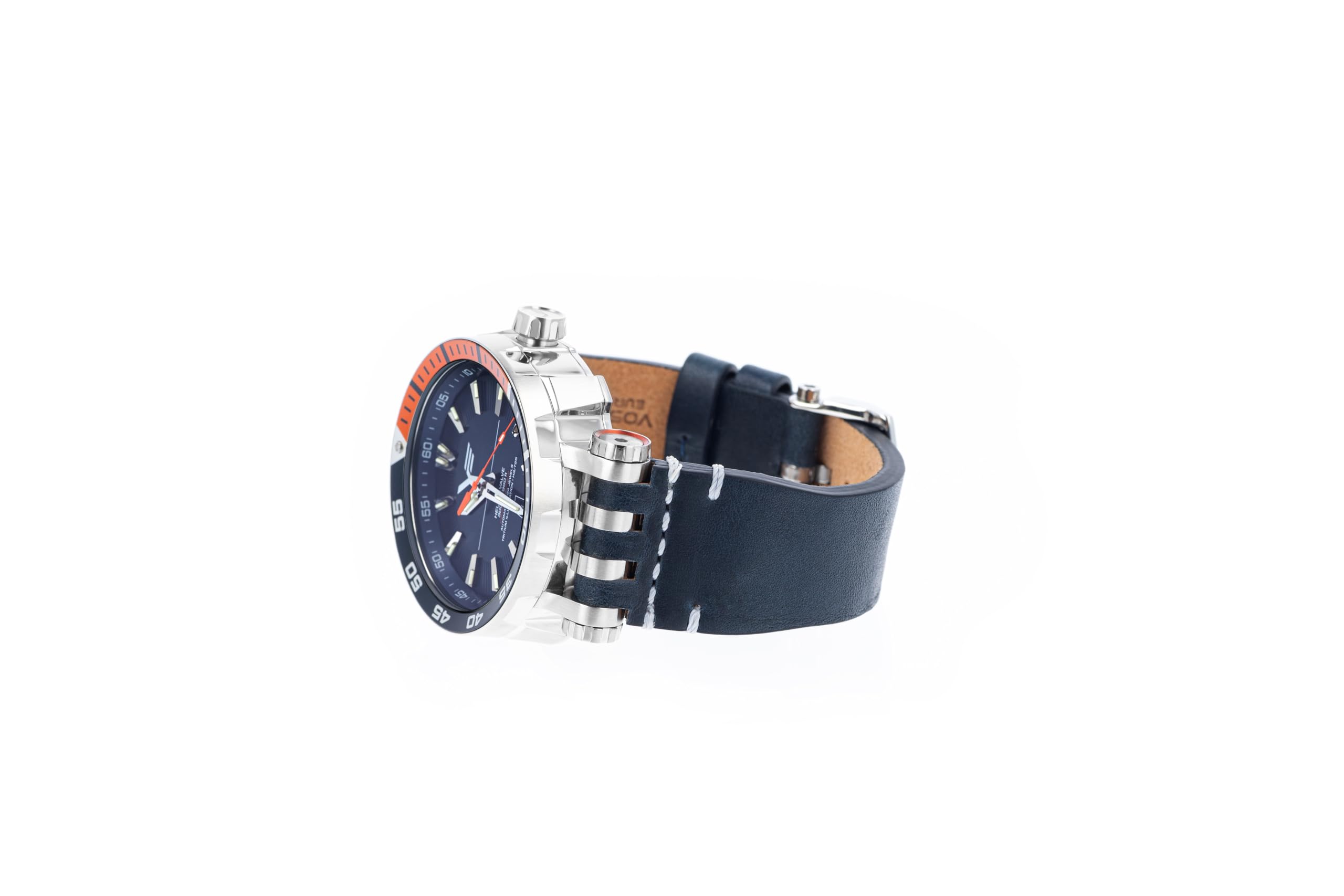 Vostok Chistopol NH35-575A715 with Leather Strap, (Blue) Silicone Strap, Screwdriver and XL DryBox