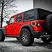 Gas Cap Fuel Door Gas Tank Cover for Jeep Wrangler JL 2018 2019 2020 2021 2022 2023 2024 Sport Rubicon Sahara & Unlimited 2-Door 4-Door