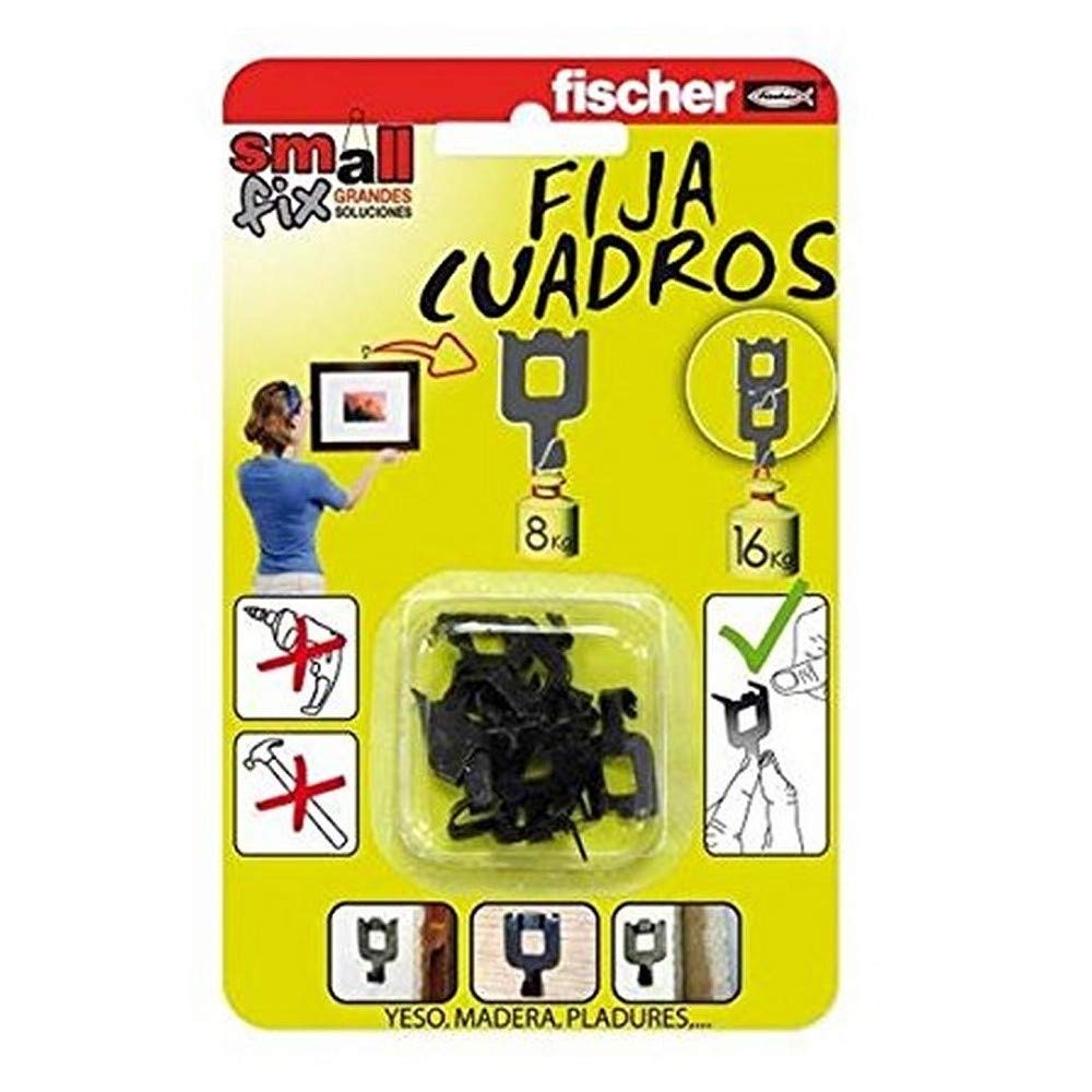 Fijacuadros Fischer 520581 expositor pared para colgar cuadros organizador de blister