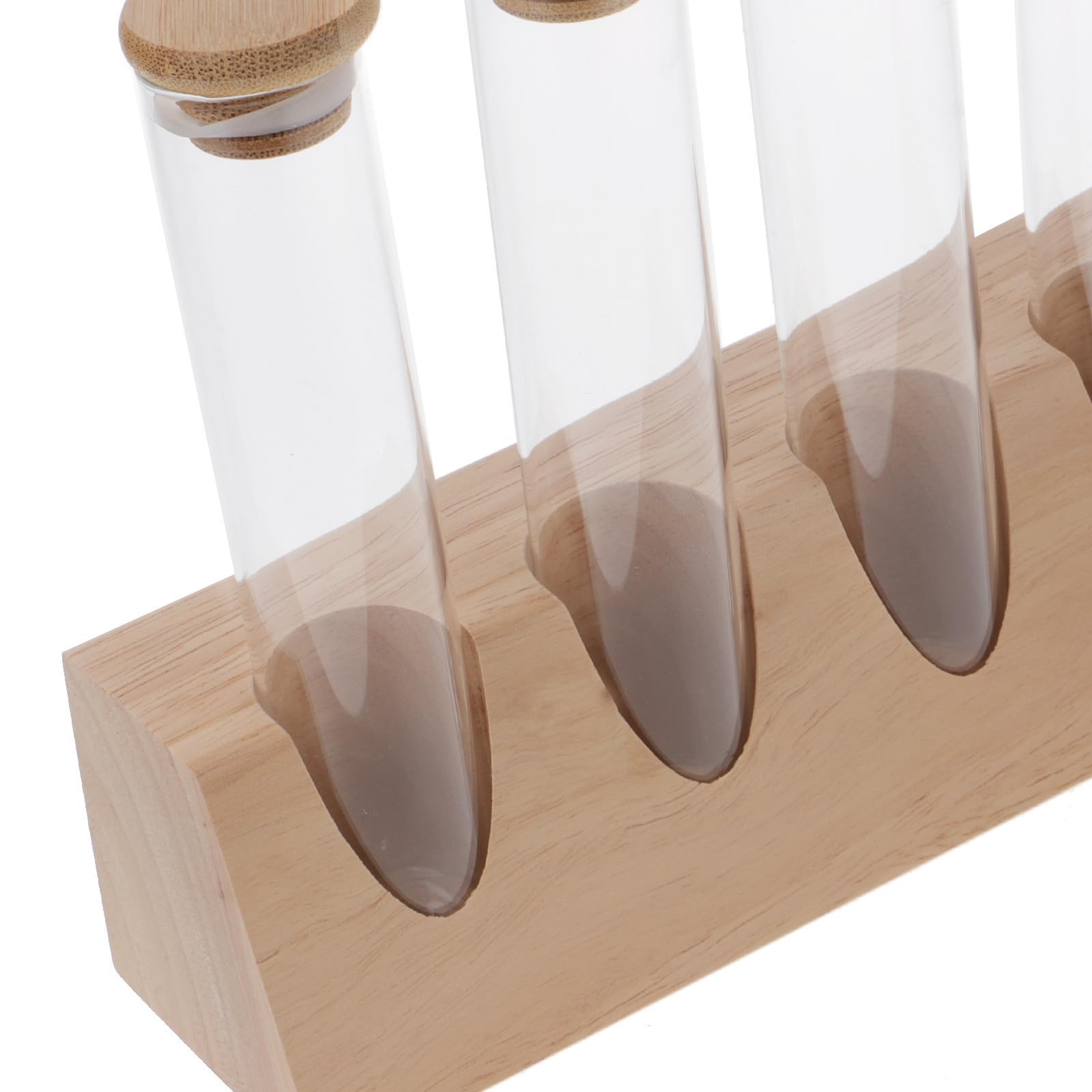 Zerodeko Tubo in Vetro per Caffè 70ml con Supporto in Legno