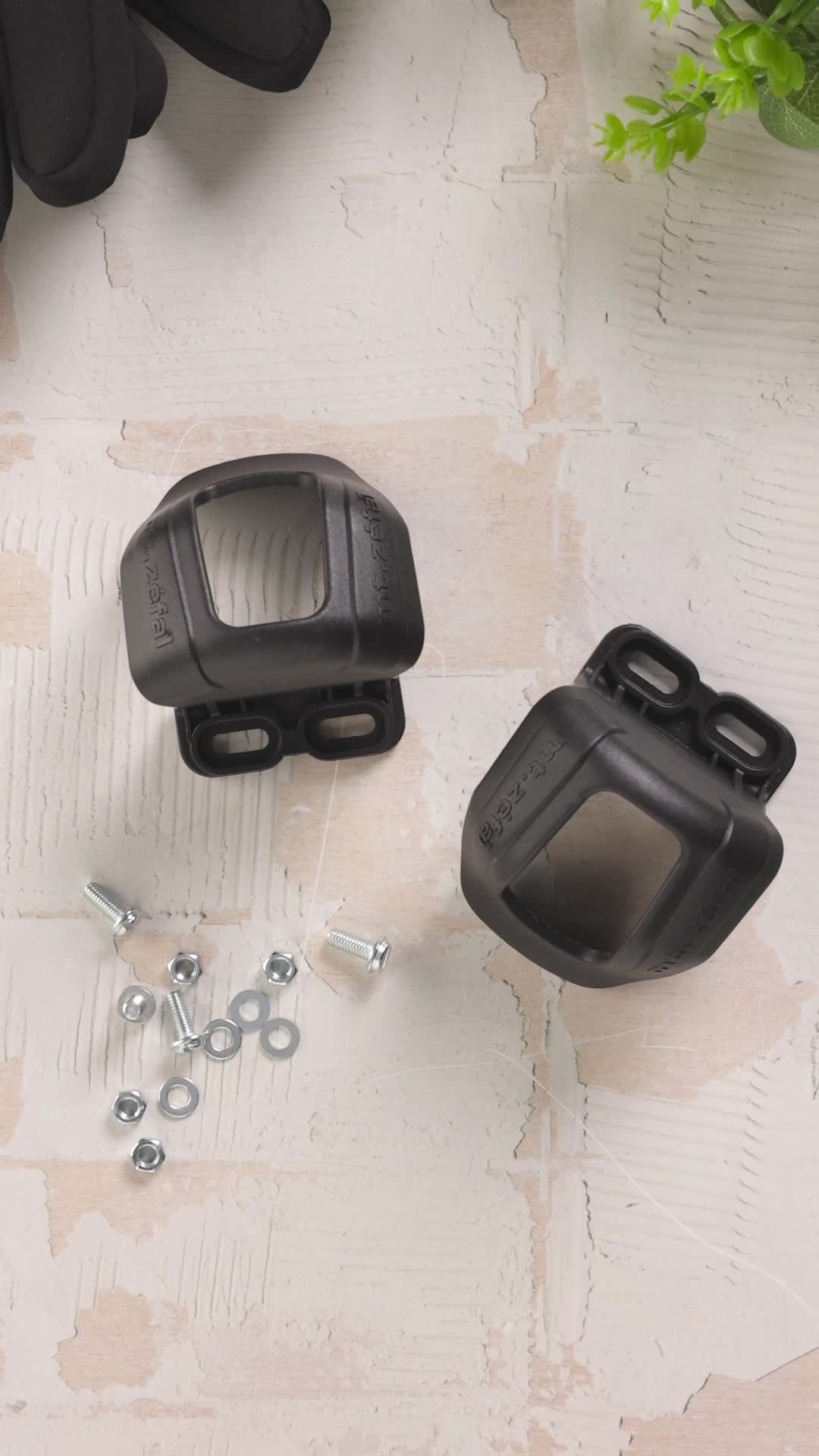 ZEFAL Fermapiedi Toe-Clips 45 Christophe S/M – Cale-pieds Pour Vélo, Noir, Taille Unique