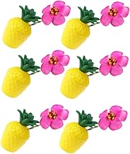 JEWEDECO Copo de abacaxi para crianças, canudos, copos de água, copos de vidro de plástico, copos de vinho, copos de abacaxi, festa de abacaxi, copo de coquetel, suprimentos de festa, copos de bebida amarelo