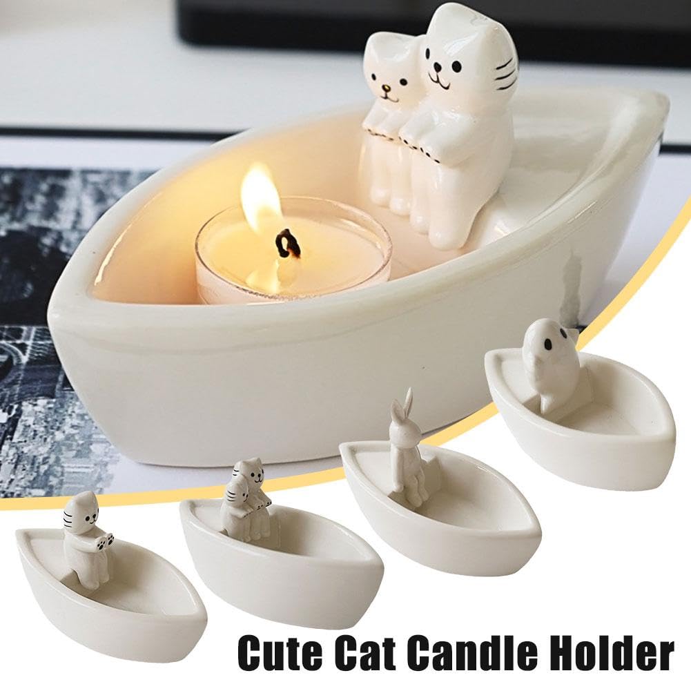 Amazon.co.jp: 猫のキャンドルホルダー、ゴーストキャンドルホルダー