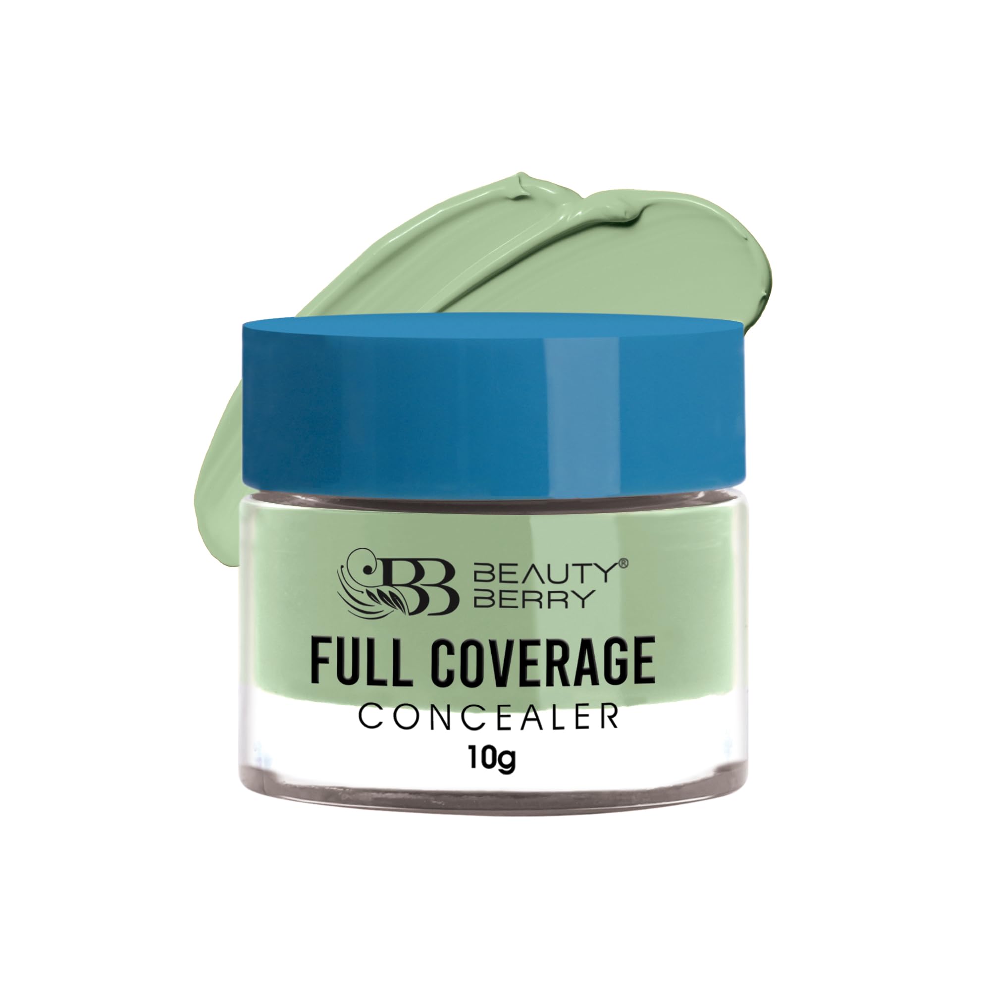 Beauty Berry Full Coverage Concealer, Easy to Blend, Ultra Lightweight & Long Lasting | Creamy Texture, Highly Pigmented, Waterproof Concealer for Face Makeup (Green Corrector)-image-12