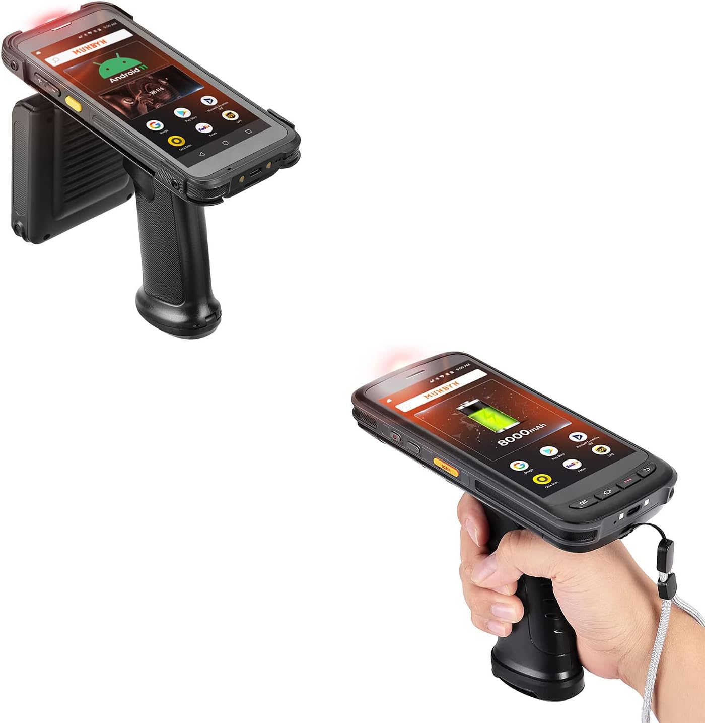 MUNBYN Android Scanner with UHF Barcode Reader, Android 11