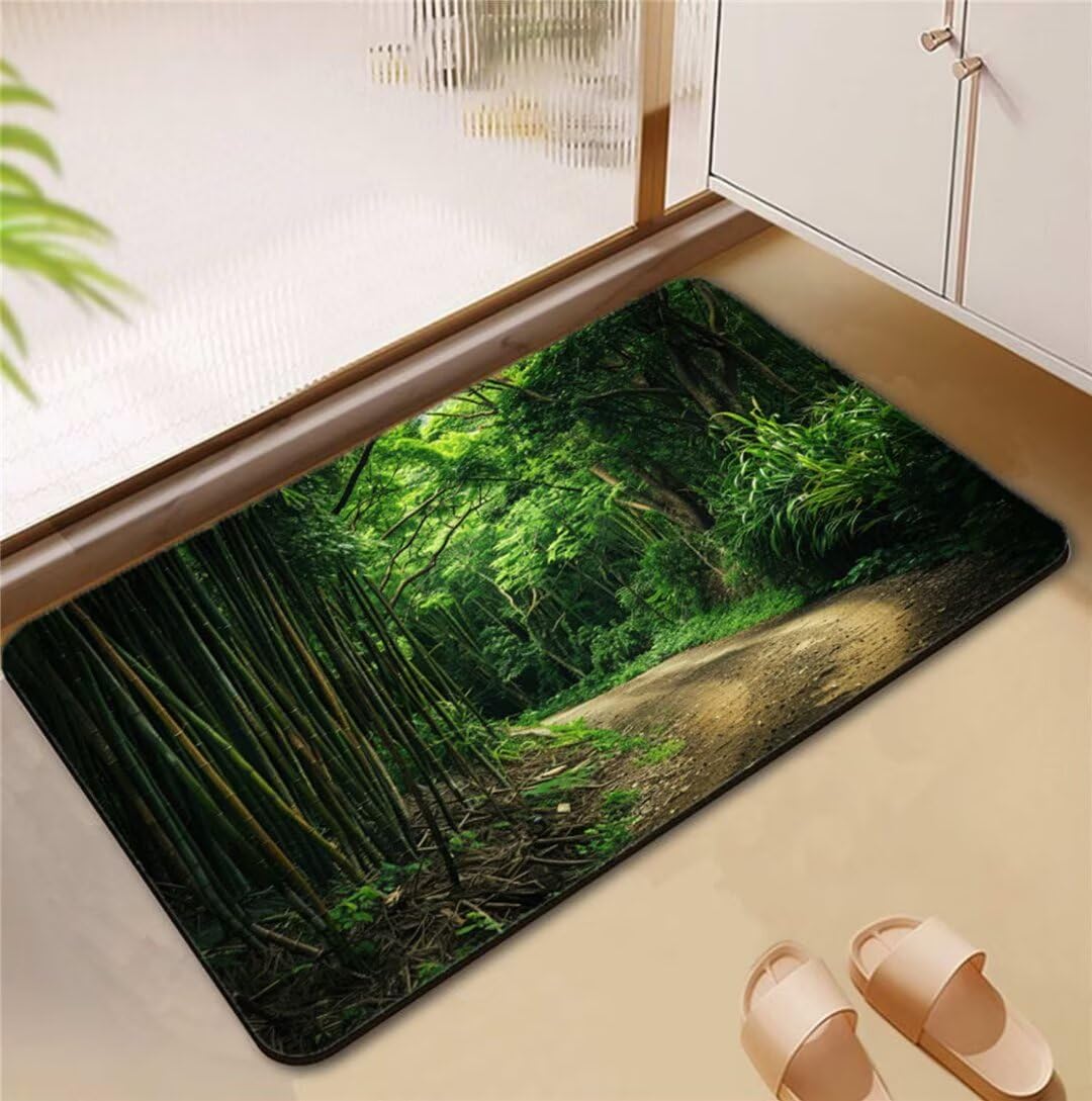 Tapis de salle de bain lavable antidérapant et absorbant 50x80