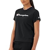 Women’s Classic Short Sleeve Graphic T-Shirt&comma; Standard Fit&comma; Script Logo